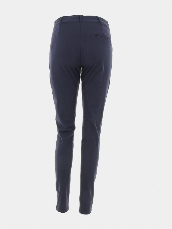Pantalon chino slim bleu marine femme - Hbt