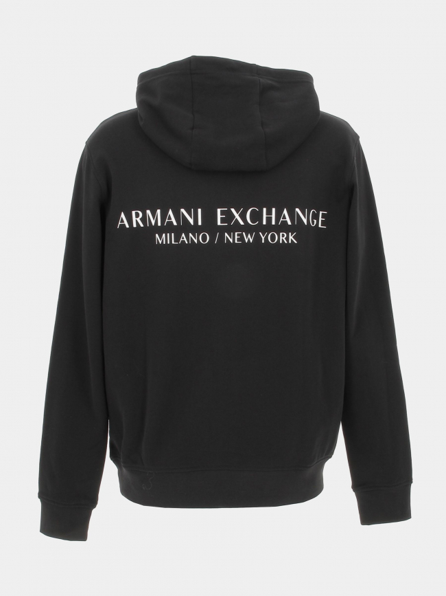 Sweat à capuche noir homme - Armani Exchange