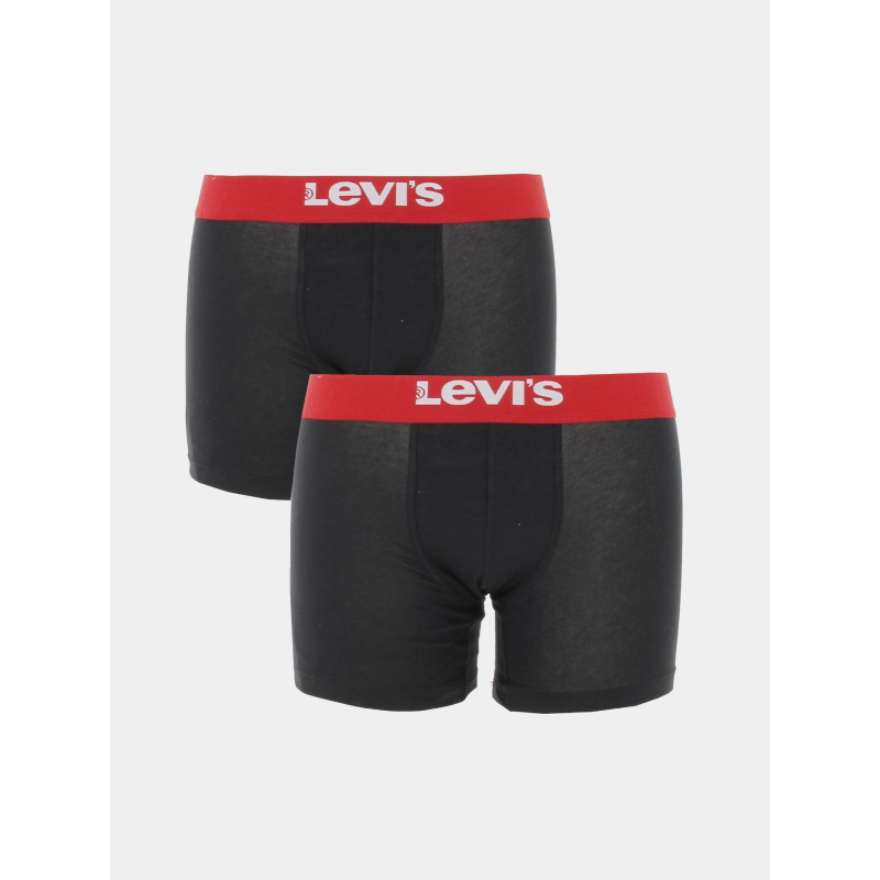 Pack 2 boxers solid basic noir homme - Levi's