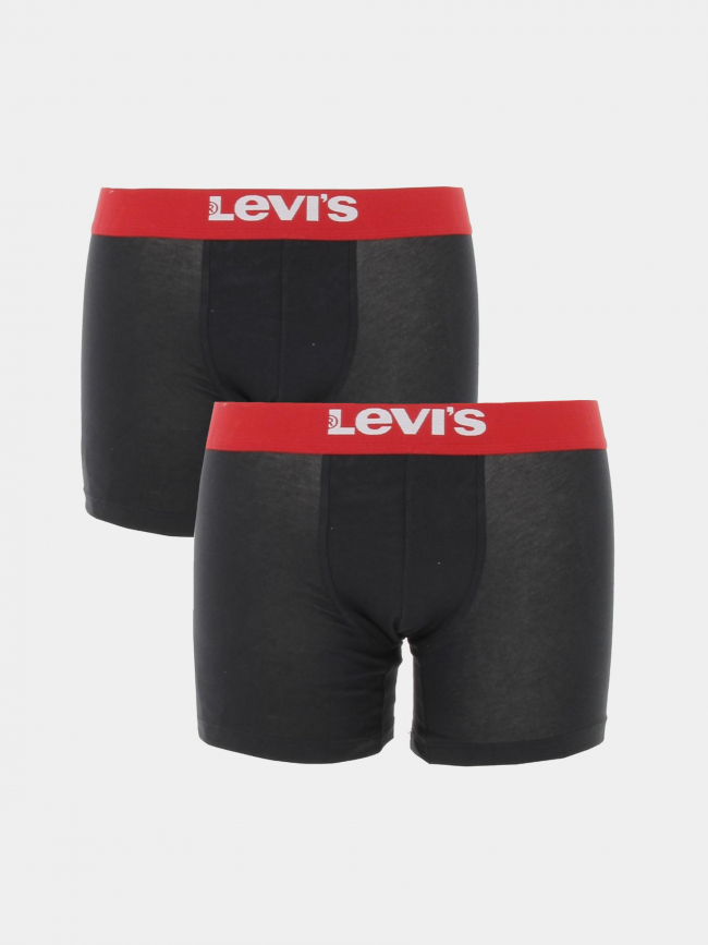 Pack 2 boxers solid basic noir homme - Levi's