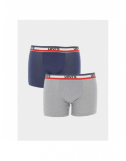 Pack 2 boxers sportswear bleu marine gris homme - Levi's