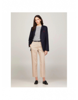 Pantalon chino blend beige femme - Tommy Hilfiger