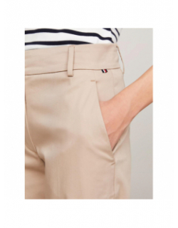 Pantalon chino blend beige femme - Tommy Hilfiger