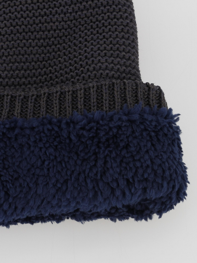 Bonnet doublé sherpa xavier bleu marine homme - Cairn
