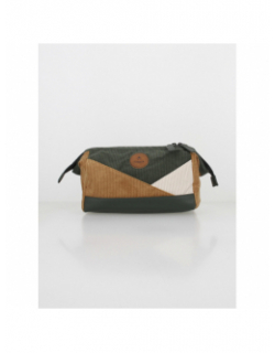 Trousse de toilette rue bab azoun velours vert - Cabaïa