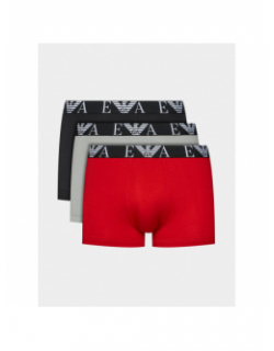 Pack 3 boxers stretch rouge homme - Emporio Armani