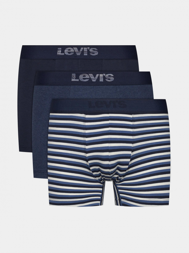 Coffret 3 boxers denim stripe bleu homme - Levi's