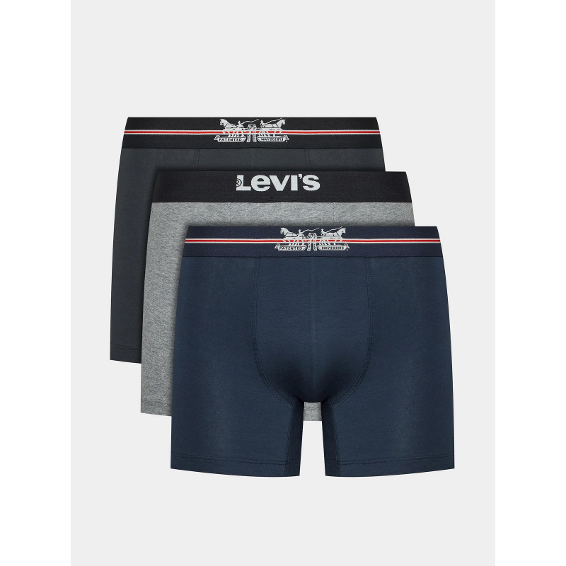 Coffret 3 boxers horse logo noir homme - Levi's