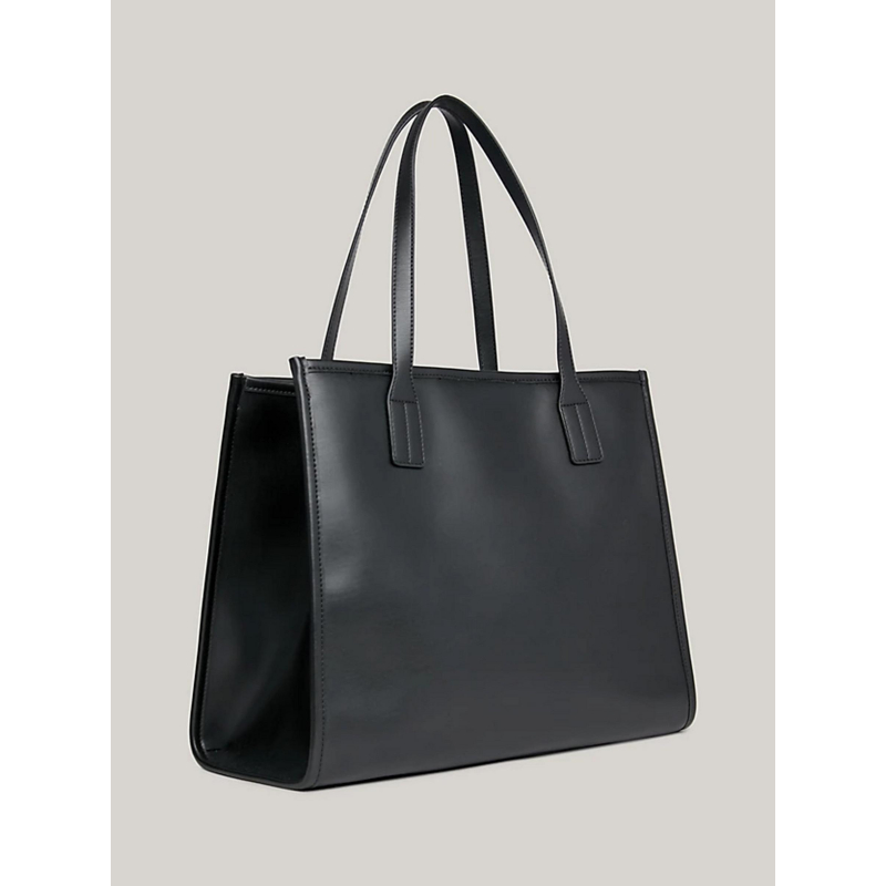 Sac cabas city monogramme noir femme Tommy Hilfiger wimod