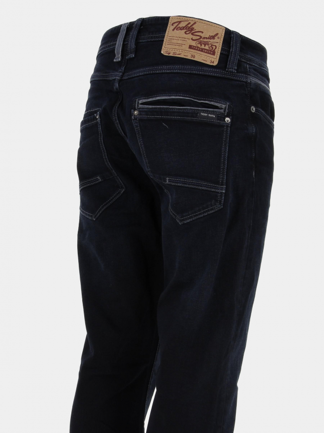 Jean droit comfort used bleu homme - Teddy Smith