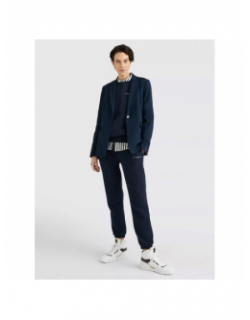 Pantalon de Jogging tapered mini logo bleu marine femme - Tommy Hilfiger