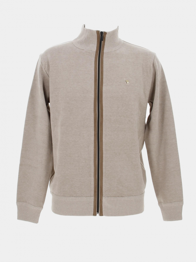 Gilet signature filorka taupe homme - Benson & Cherry