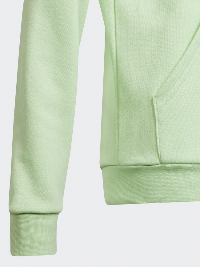 Sweat à capuche big logo vert enfant - Adidas