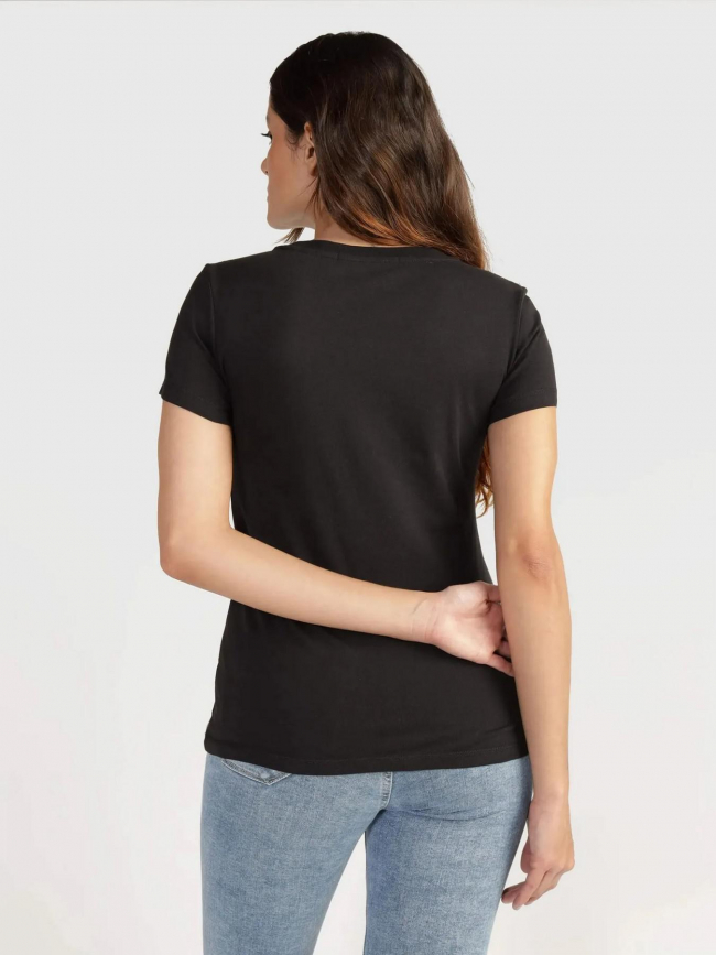 T-shirt sequin noir femme - Calvin Klein Jeans