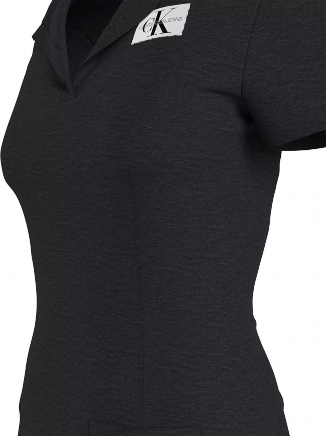 Robe courte milano utility noir femme - Calvin Klein Jeans