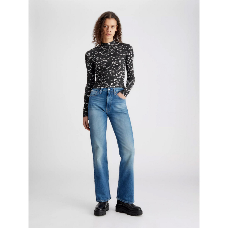 Top floral print noir femme - Calvin Klein Jeans