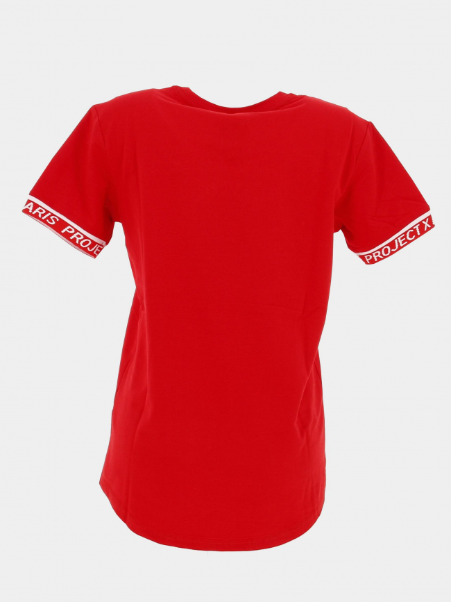 T-shirt logo brodé rouge garçon - Project X Paris