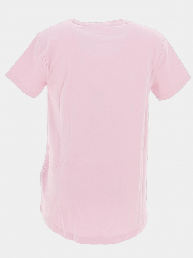 T-shirt high low rose fille - Guess