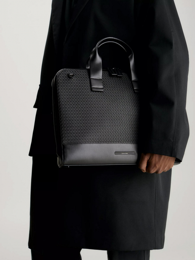 Sacoche ordinateur modern slim noir - Calvin Klein