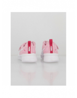 Baskets à scratch flyer runner ps fuchsia rose fille - Puma