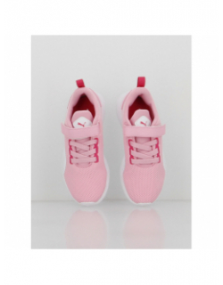 Baskets à scratch flyer runner ps fuchsia rose fille - Puma