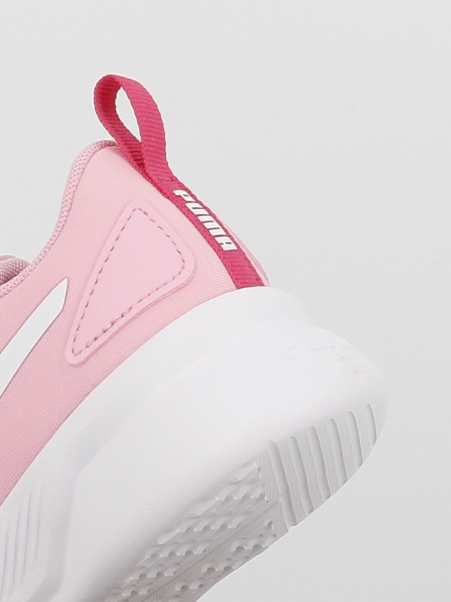Baskets à scratch flyer runner ps fuchsia rose fille - Puma