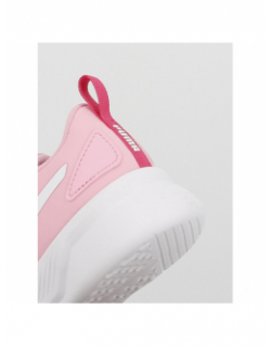 Baskets à scratch flyer runner ps fuchsia rose fille - Puma