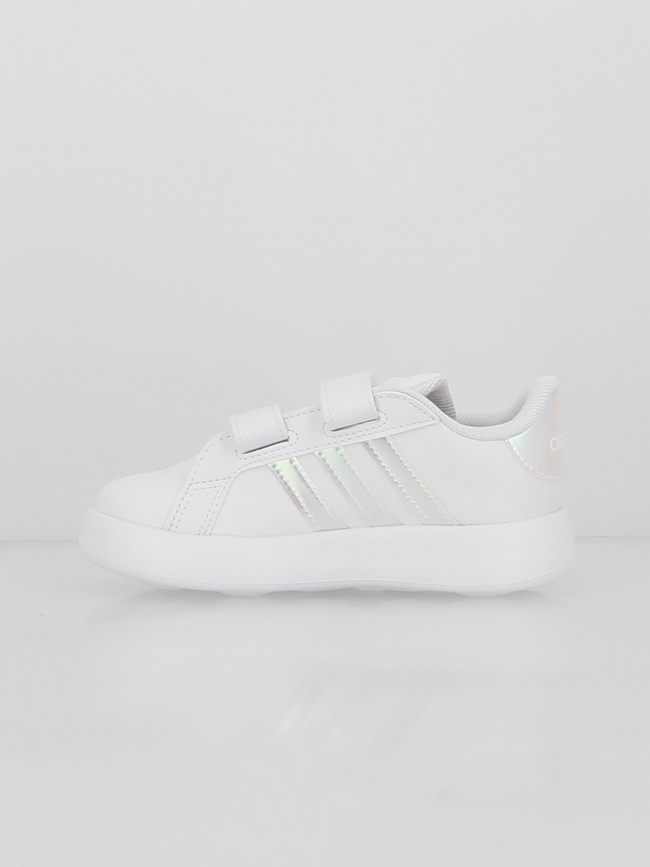 Baskets à scratch grand court 2.0 blanc enfant - Adidas