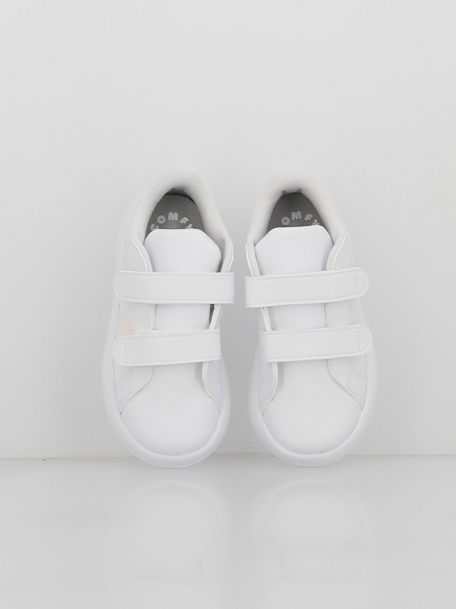 Baskets à scratch grand court 2.0 blanc enfant - Adidas