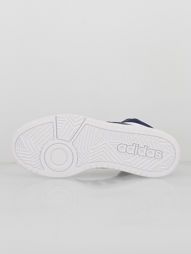 Baskets montantes hoops 3.0 bleu marine homme - Adidas | wimod