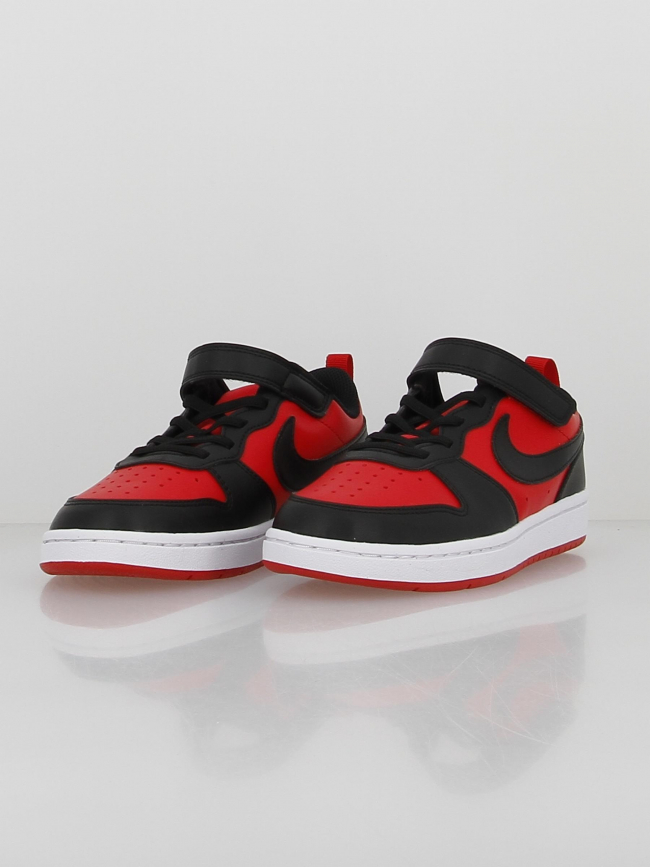 Baskets à scratch court borough ps noir rouge enfant - Nike