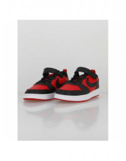 Baskets à scratch court borough ps noir rouge enfant - Nike