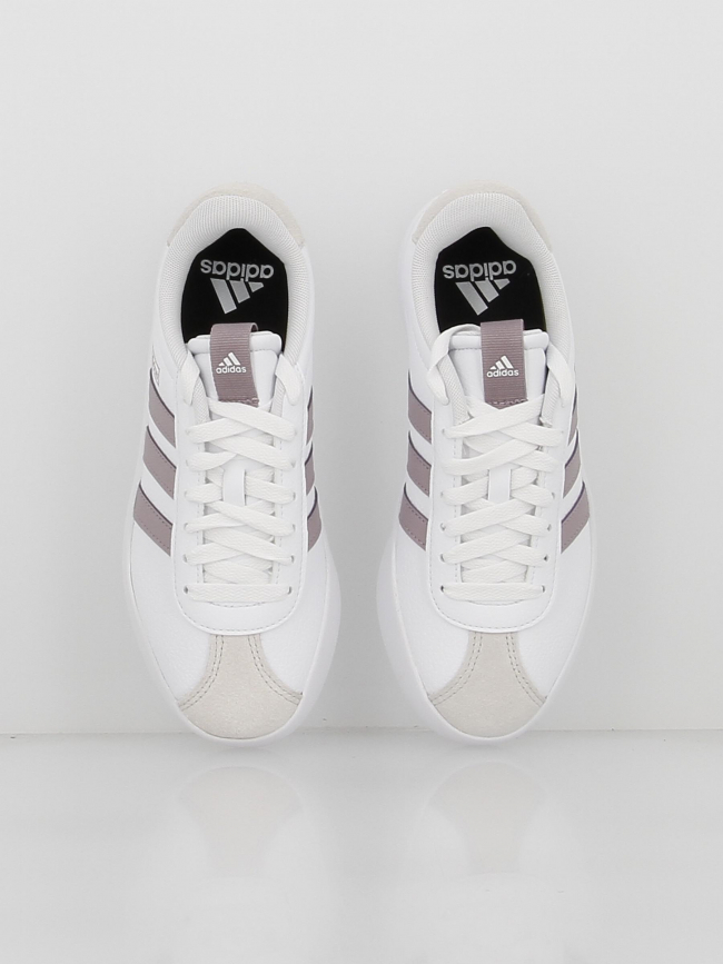 Baskets vl court 3.0 blanc violet femme - Adidas