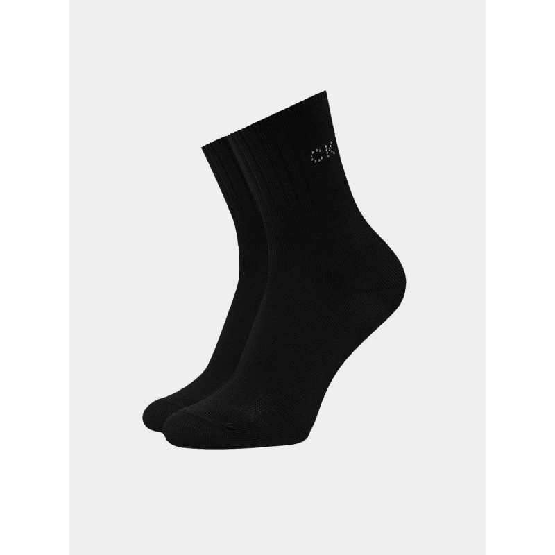 Chaussettes logo strass noir femme - Calvin Klein