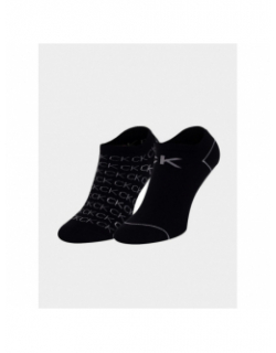 Pack 2 paires de chaussettes all over noir femme - Calvin Klein