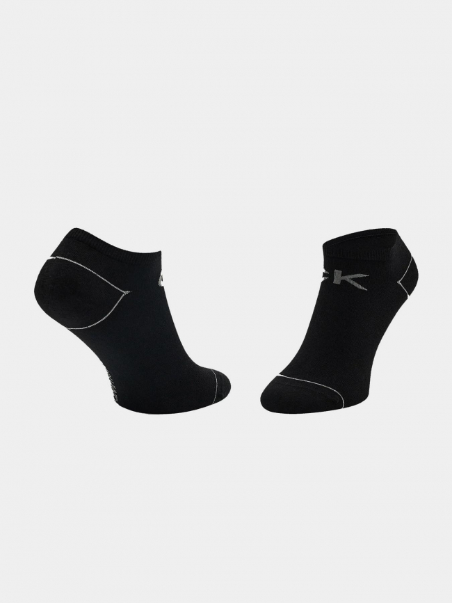 Pack 2 paires de chaussettes all over noir femme - Calvin Klein