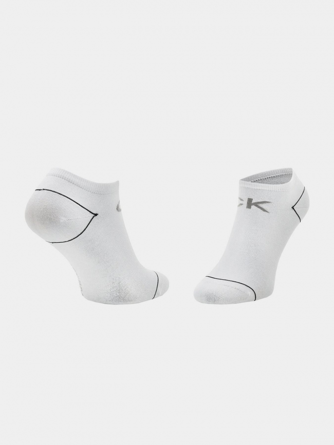 Pack 2 paires de chaussettes all over blanc femme - Calvin Klein
