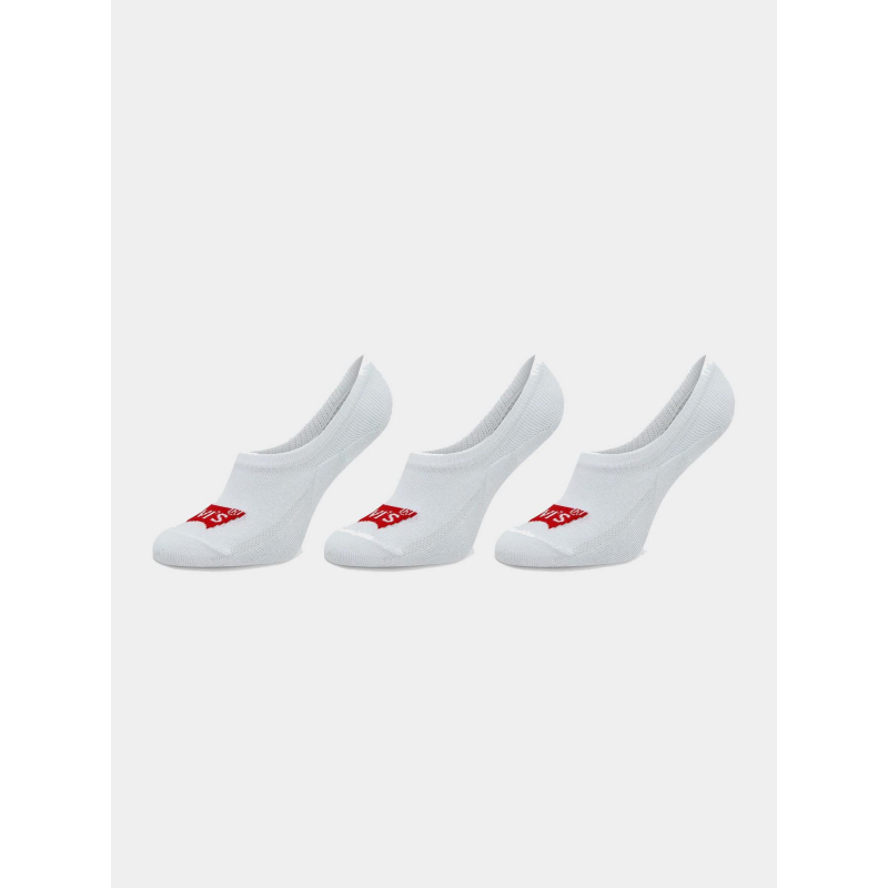 Pack 3 paires de chaussettes invisible logo blanc - Levi's