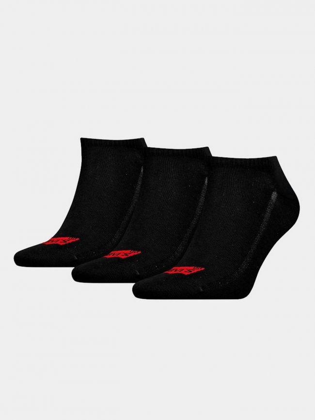 Pack 3 paires de chaussettes basses batwing noir - Levi's