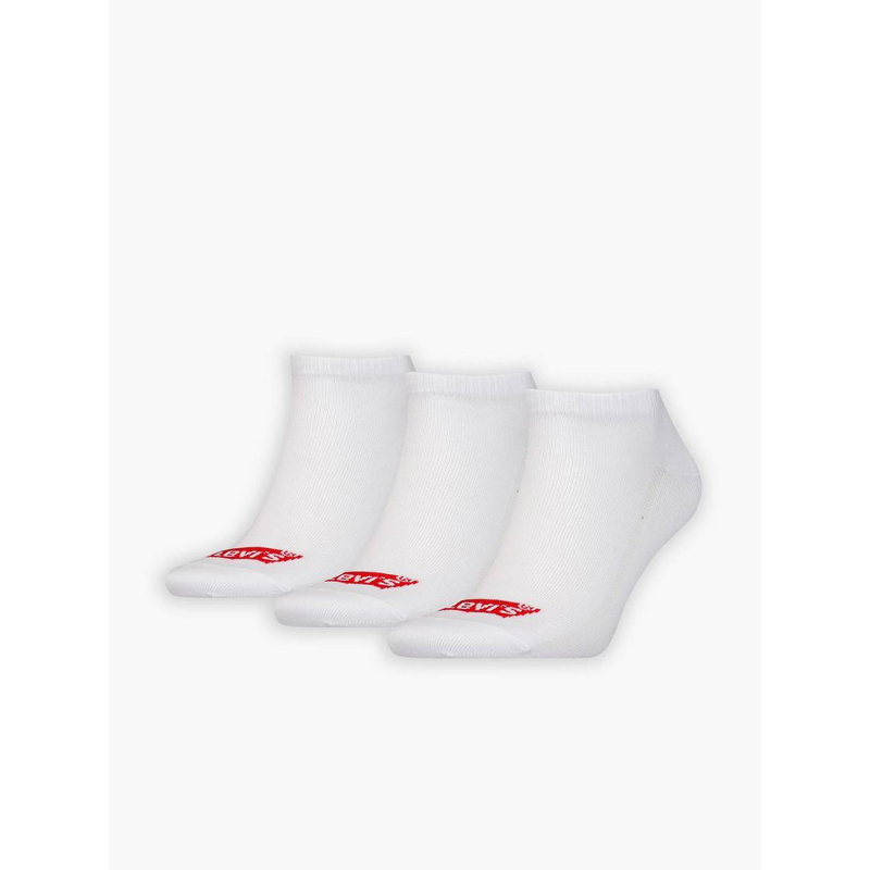 Pack 3 paires de chaussettes basses batwing logo blanc - Levi's