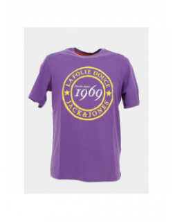 T-shirt la folie douce 23 violet homme - Jack & Jones
