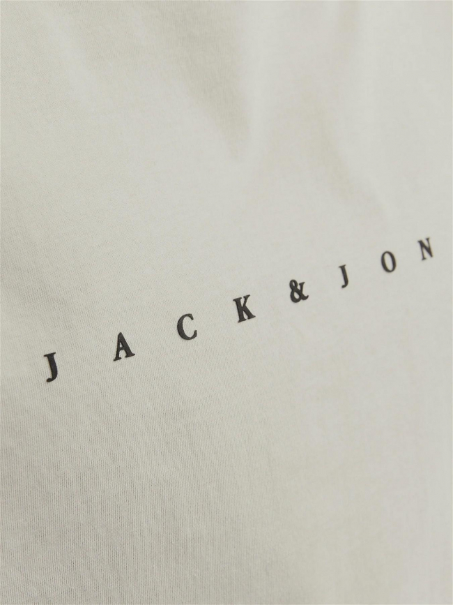 T-shirt star logo beige homme - Jack & Jones