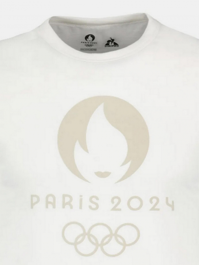 Tshirt JO paris 2024 blanc Le Coq Sportif wimod