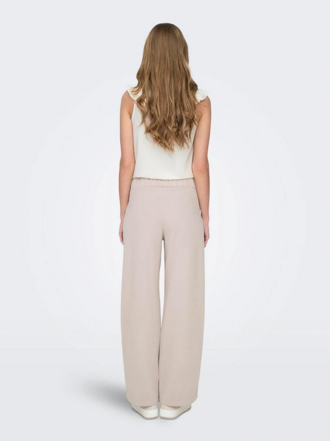 Pantalon large geggo beige femme - Jacqueline De Yong