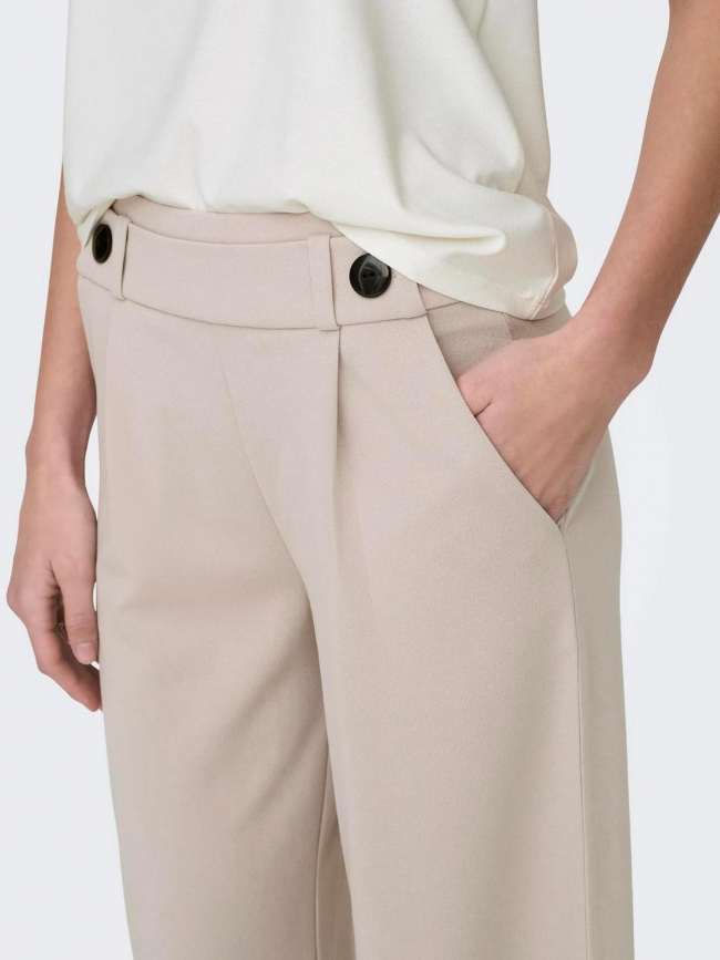 Pantalon large geggo beige femme - Jacqueline De Yong