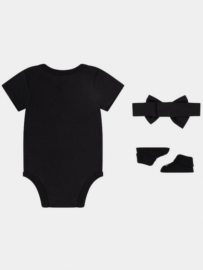 Ensemble 3 pièces body chaussettes bandeau noir bébé - Nike