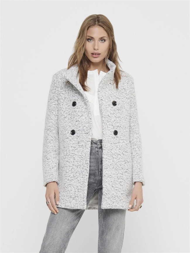 Manteau en laine sophia wool blanc femme - Only