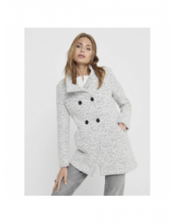 Manteau en laine sophia wool blanc femme - Only