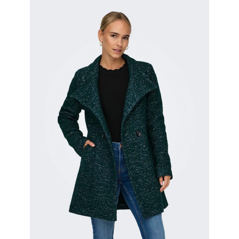 Manteau en laine sophia wool vert femme - Only