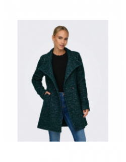 Manteau en laine sophia wool vert femme - Only